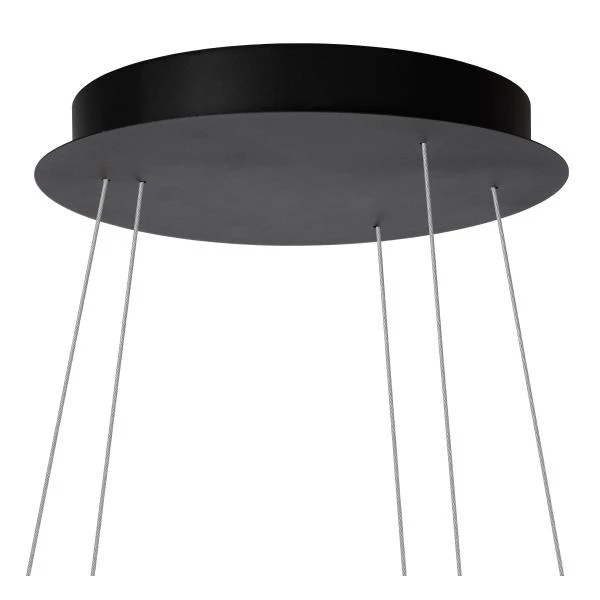 Lucide TRINITI - Pendelleuchten - Ø 80 cm - LED Dim. - 3000K - Schwarz - detail 1